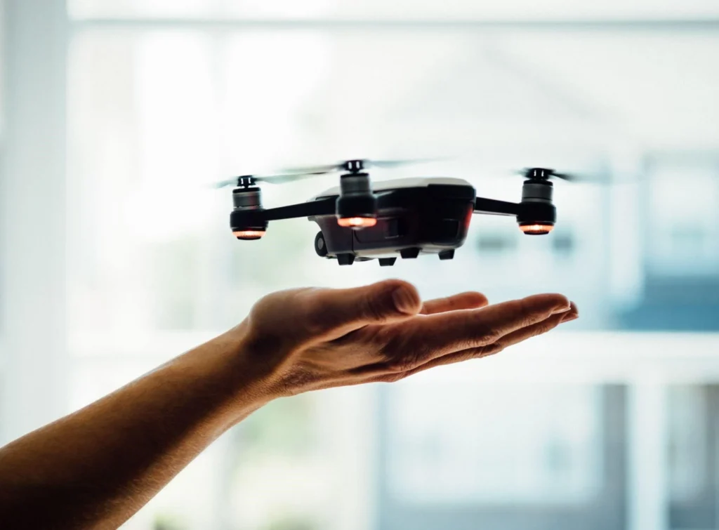 Flying drones and camera movements