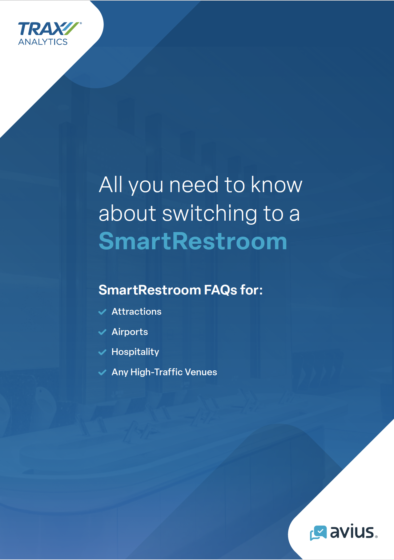 TRAX Analytics smart restroom monitoring dashboard screenshot